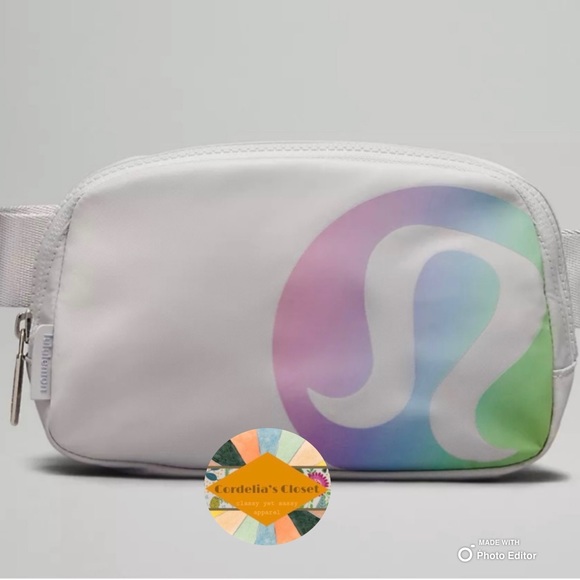❌SOLD!❌ NWT! Lululemon Everywhere Belt Bag Fanny Pack Rainbow Logo - Picture 7 of 7